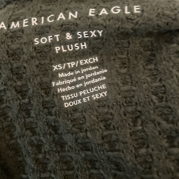 NWT American Eagle Outfitters Forest Green open front cardigan soft & sexy plush - Picture 7 of 7